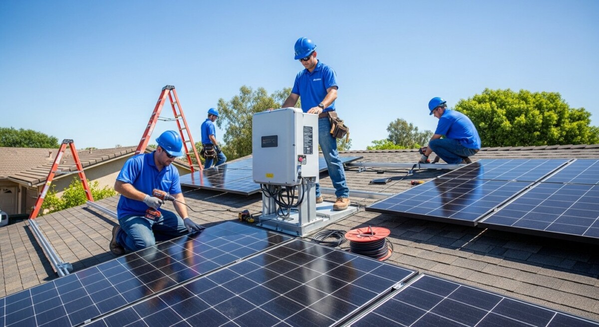 how long solar installation takes